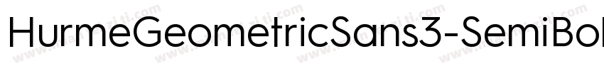 HurmeGeometricSans3-SemiBold字体转换