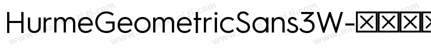 HurmeGeometricSans3W字体转换