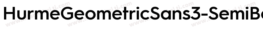 HurmeGeometricSans3-SemiBold字体转换