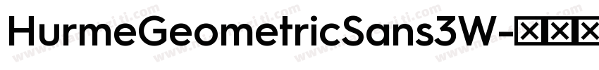 HurmeGeometricSans3W字体转换