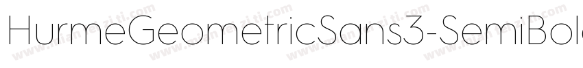 HurmeGeometricSans3-SemiBold字体转换