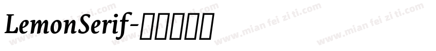 LemonSerif字体转换