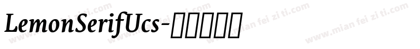 LemonSerifUcs字体转换