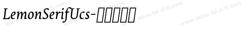 LemonSerifUcs字体转换
