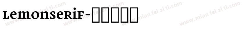 LemonSerif字体转换