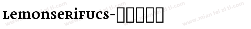 LemonSerifUcs字体转换