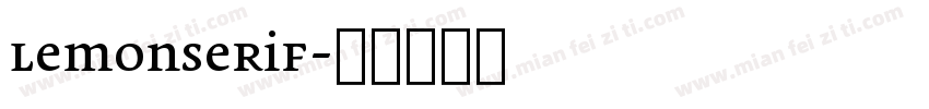 LemonSerif字体转换