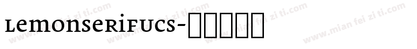 LemonSerifUcs字体转换