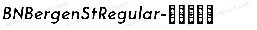BNBergenStRegular字体转换