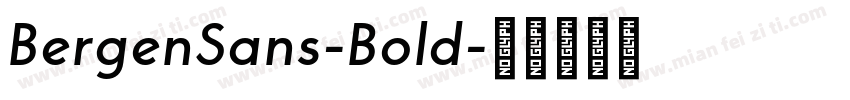 BergenSans-Bold字体转换