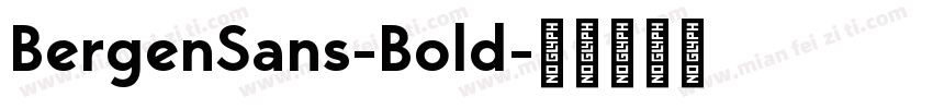 BergenSans-Bold字体转换