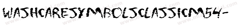 WashCareSymbolsClassicM54字体转换