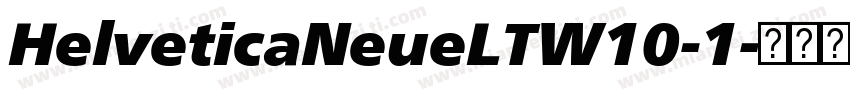 HelveticaNeueLTW10-1字体转换