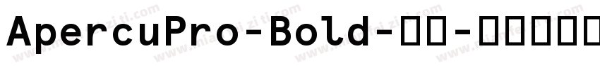 ApercuPro-Bold-粗体字体转换