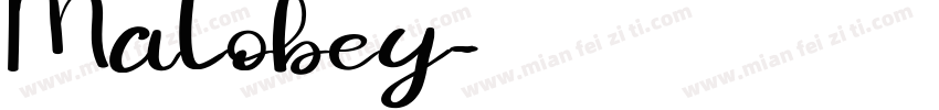 Malobey字体转换