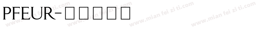 PFEUR字体转换