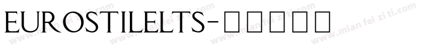 eurostileLTS字体转换