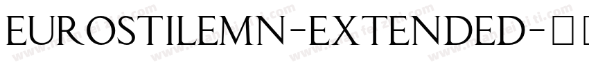 eurostilemn-extended字体转换