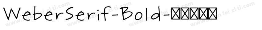 WeberSerif-Bold字体转换