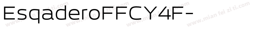 EsqaderoFFCY4F字体转换