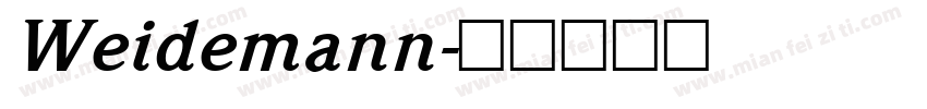 Weidemann字体转换