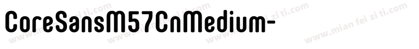 CoreSansM57CnMedium字体转换