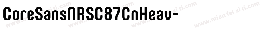 CoreSansNRSC87CnHeav字体转换