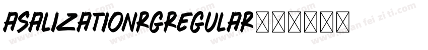 asalizationRgRegular字体转换