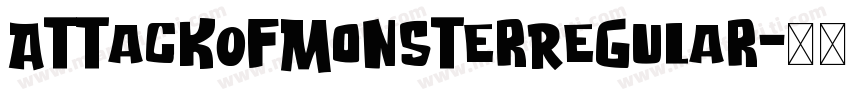 AttackOfMonsterRegular字体转换