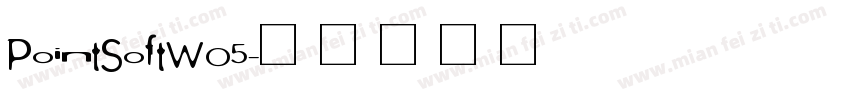PointSoftW05字体转换