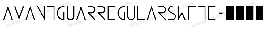 AVANTGUARREGULARSWFTE字体转换