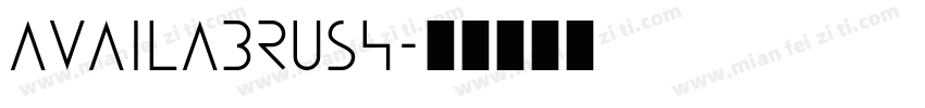 Availabrush字体转换
