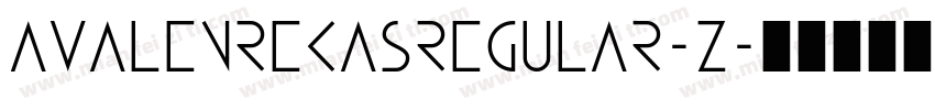 AvalenRekasRegular-Z字体转换