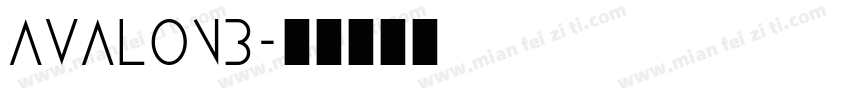 AvalonB字体转换