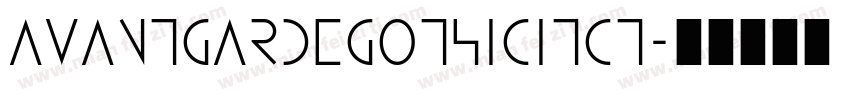 avantgardegothicitct字体转换