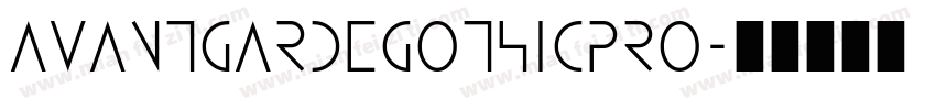avantgardegothicpro字体转换