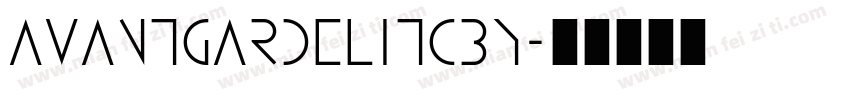 avantgardelitcby字体转换
