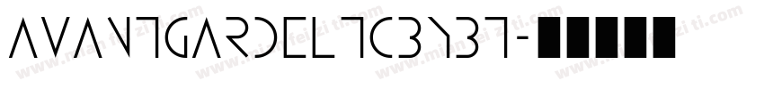 avantgardeltcbybt字体转换