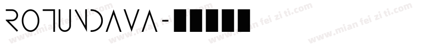 rotundava字体转换