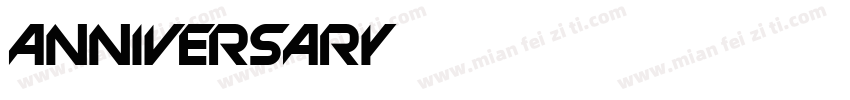 Anniversary字体转换