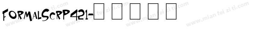 FormalScrp421字体转换