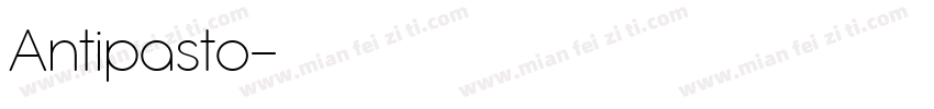 Antipasto字体转换