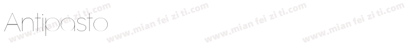 Antipasto字体转换