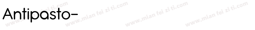 Antipasto字体转换