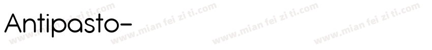 Antipasto字体转换