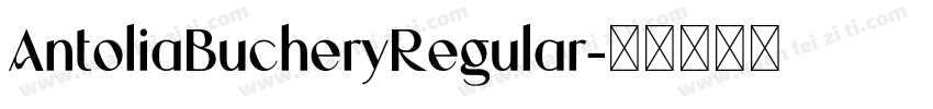 AntoliaBucheryRegular字体转换