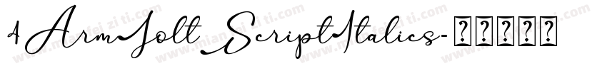 4ArmJoltScriptItalics字体转换