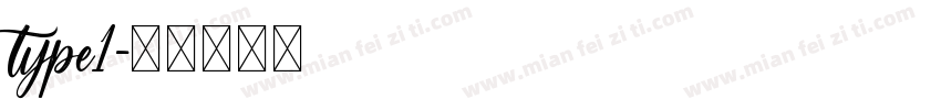 type1字体转换