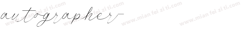 autographer字体转换