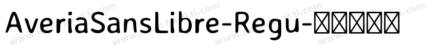 AveriaSansLibre-Regu字体转换